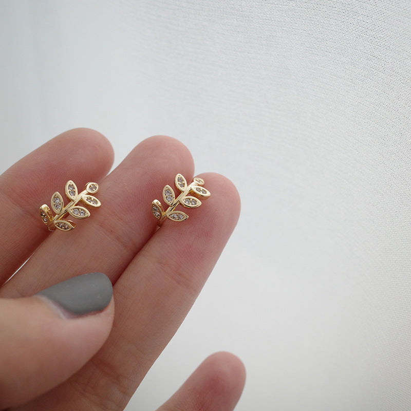 Korean Leaf Earrings