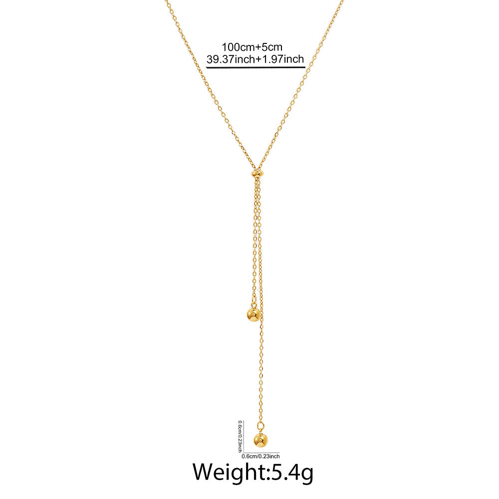 Tassel Cross-Border Stainless Steel Necklace
