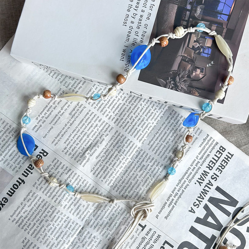 Hand-Woven Beaded Waist Chain