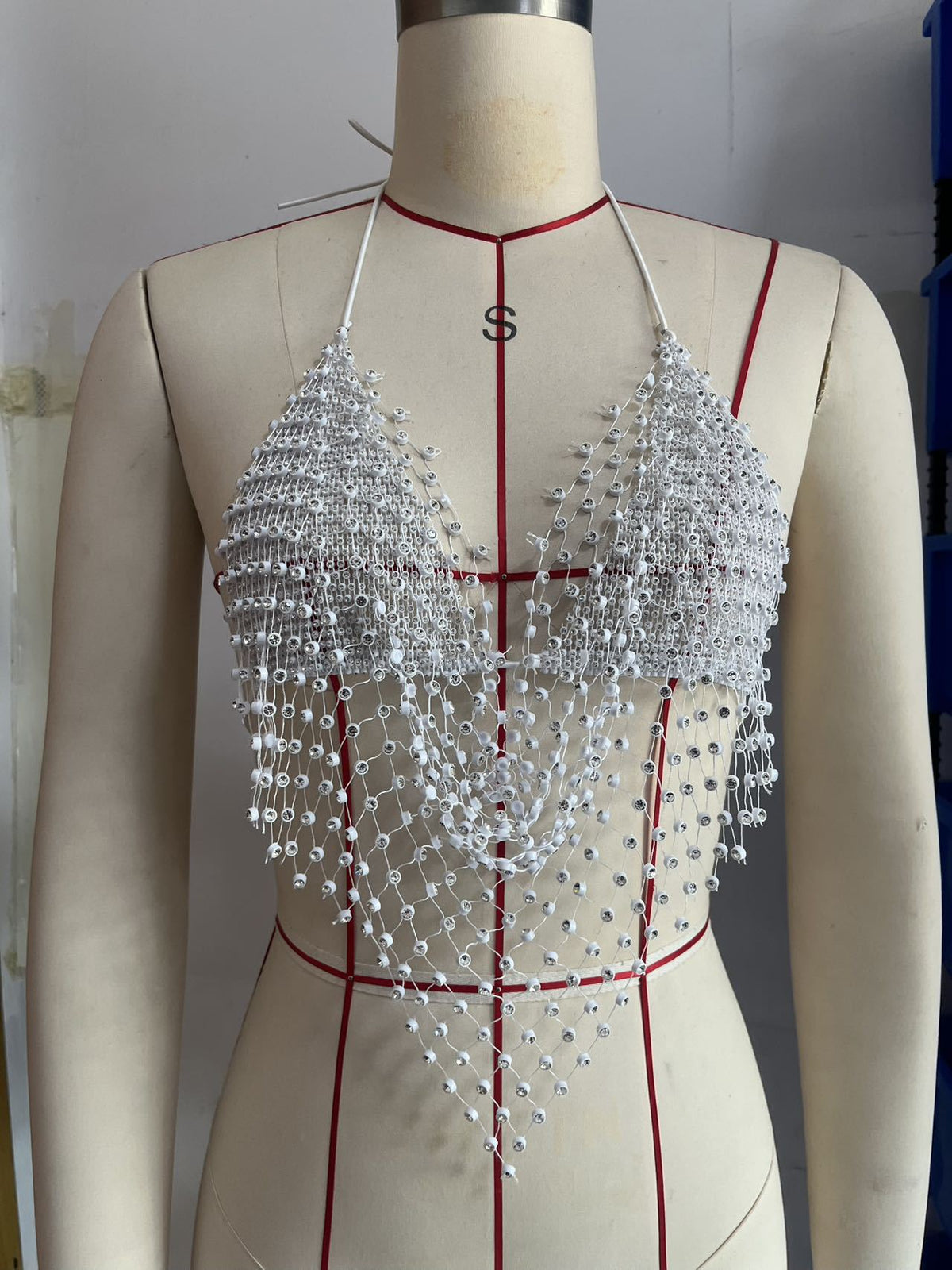 Beach Diamond Clothing Chest Chain