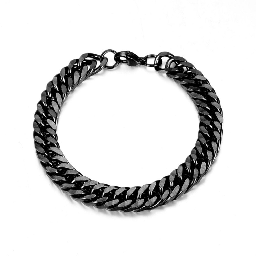 Men's Wide Bracelet Black