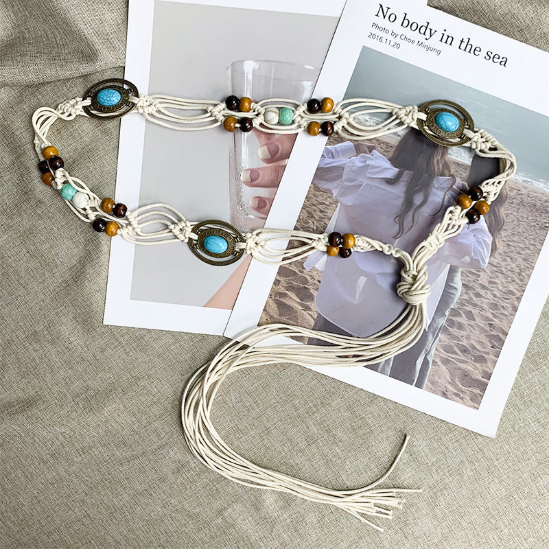 Braided Brown Waist Chain