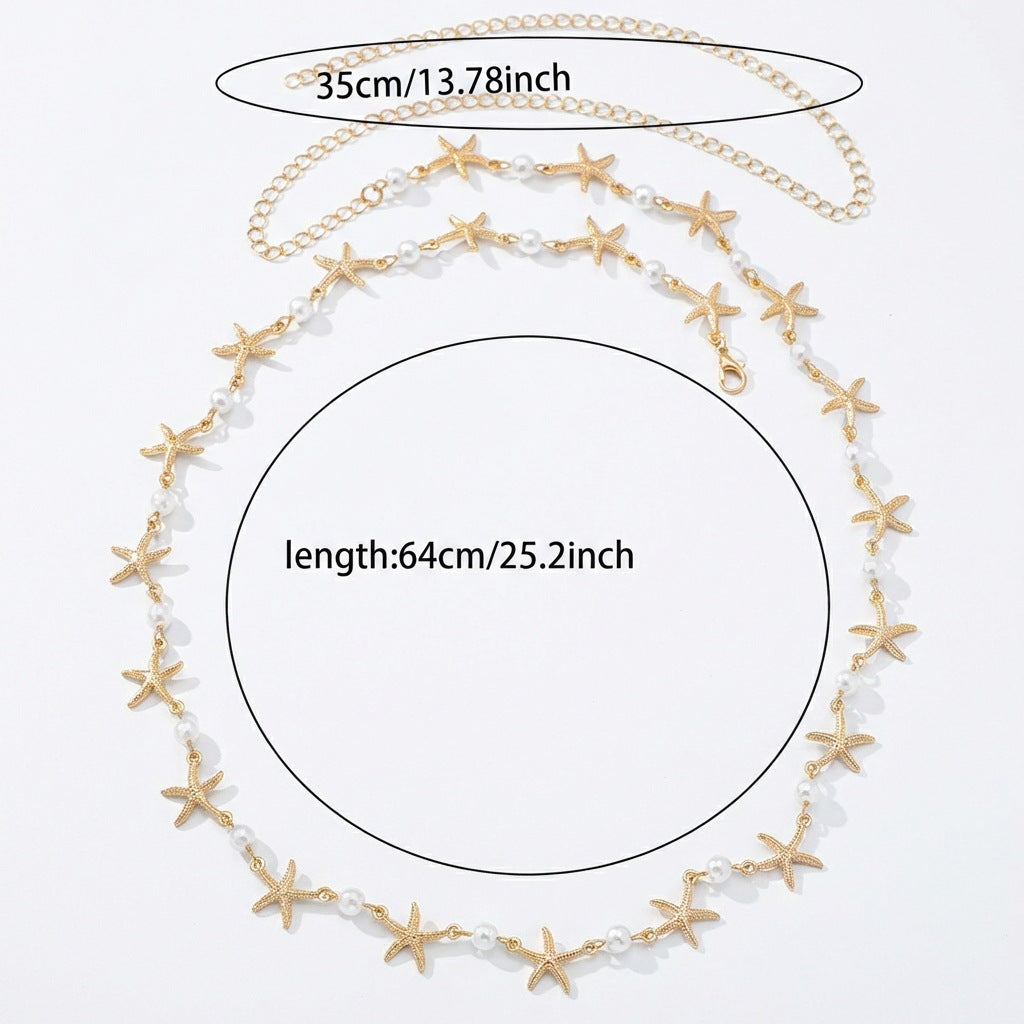 Pearl Starfish Waist Chain