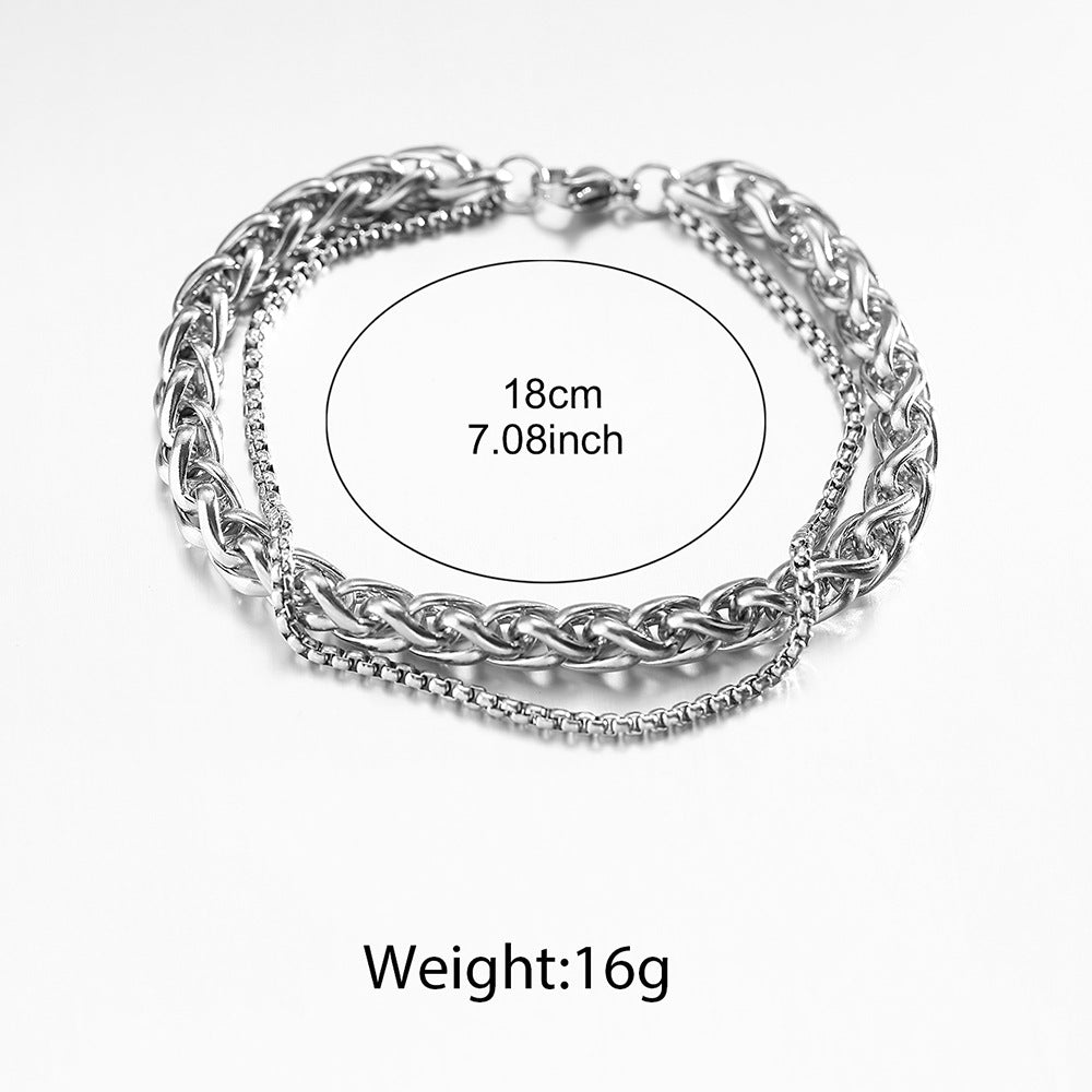 Men's Double Layer Bracelet