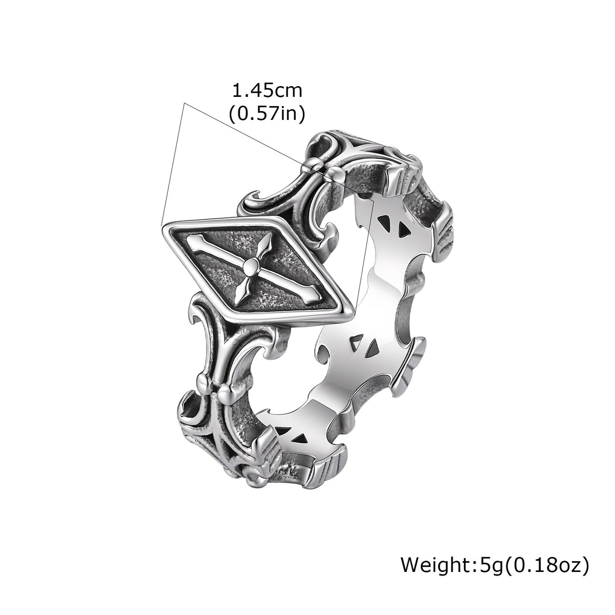 Vibrant Stainless Steel Ring
