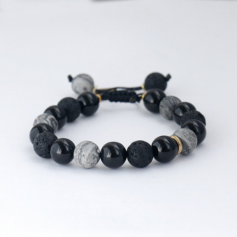 Men's Obsidian Bracelet