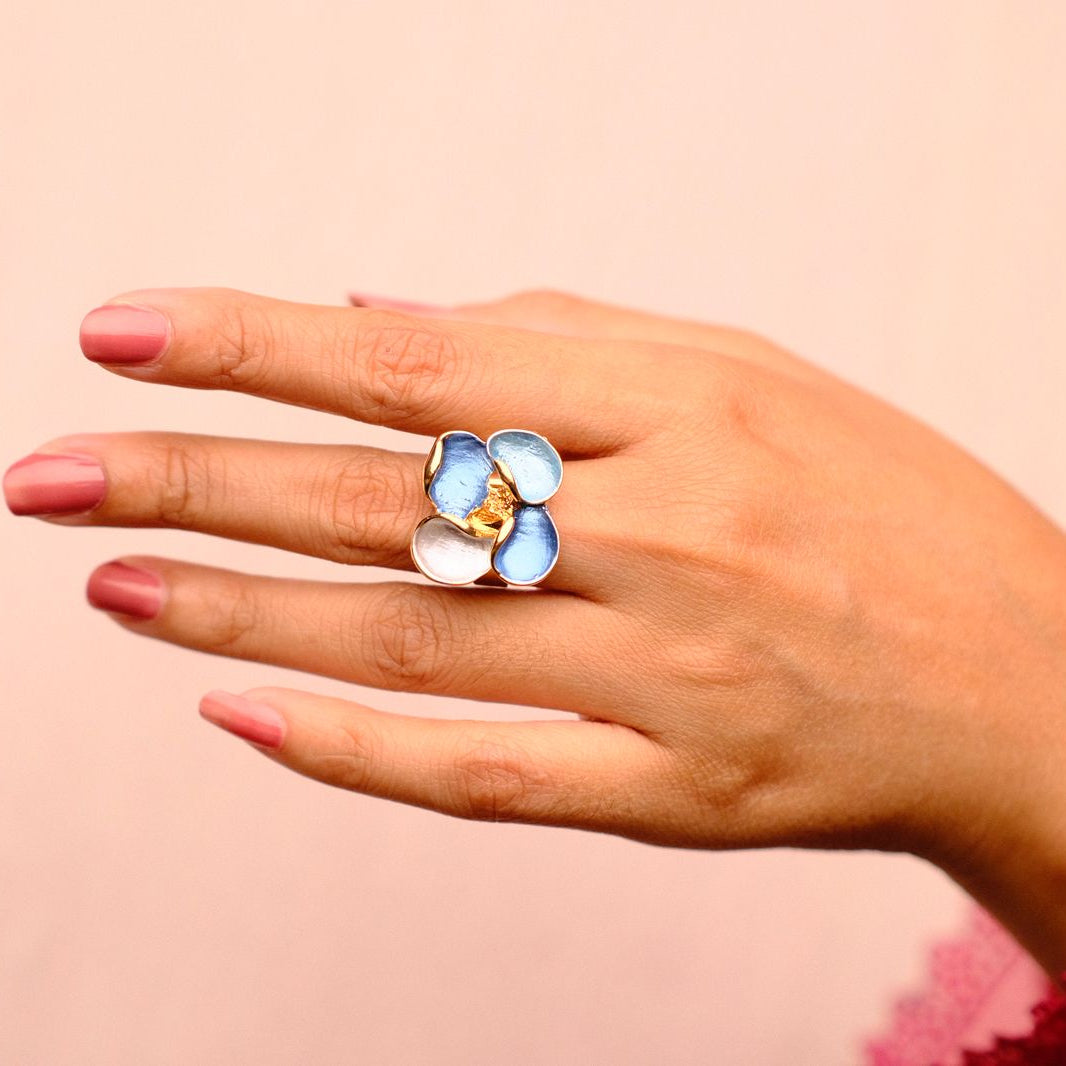 Hand painted Enamel Rings
