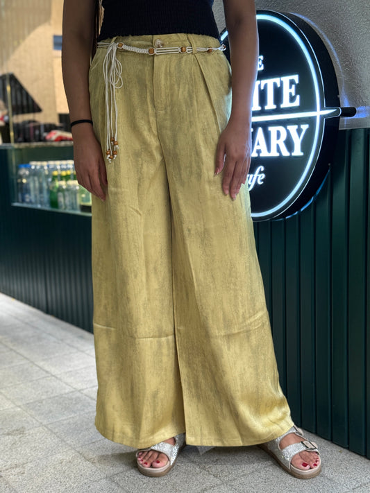 Trendy loose pant with boho belt