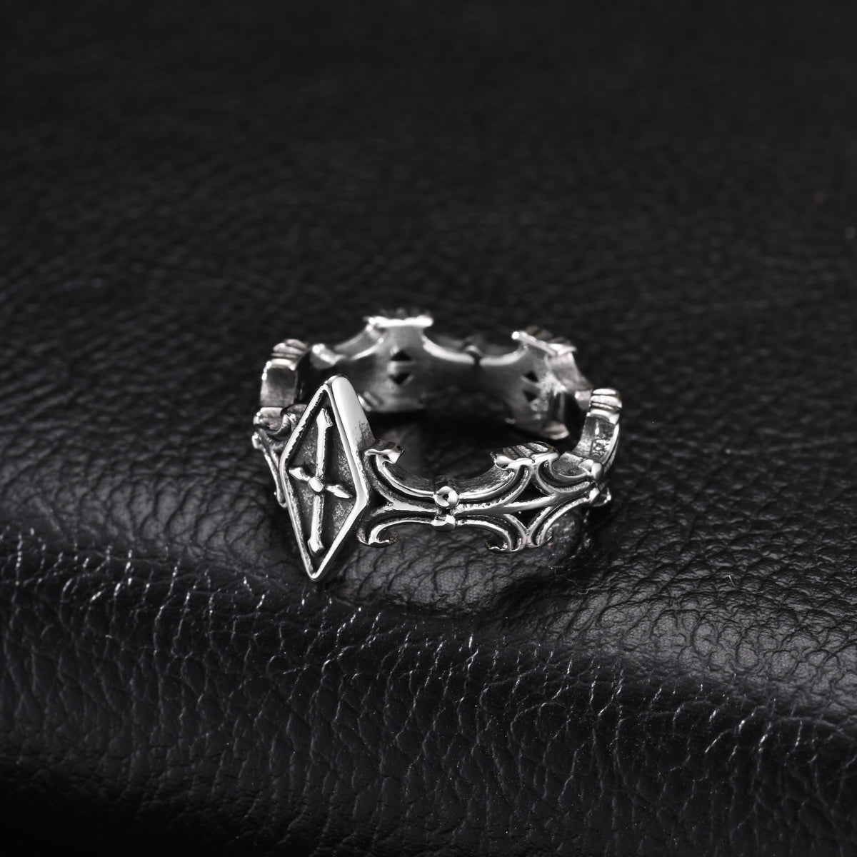 Vibrant Stainless Steel Ring