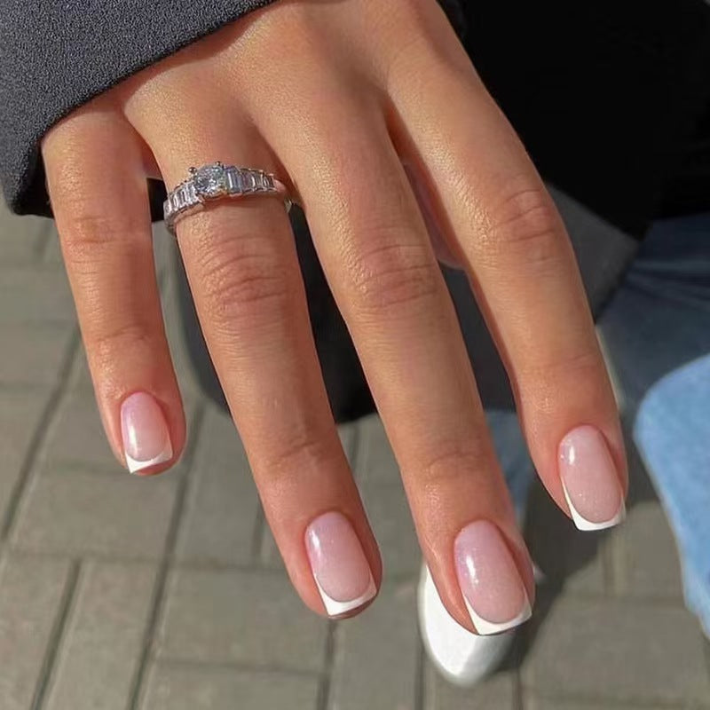 Pink & Glittery Detachable False Nails