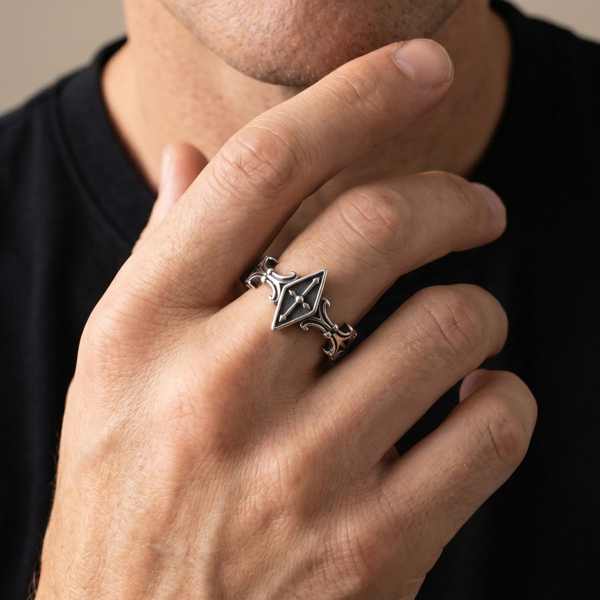 Vibrant Stainless Steel Ring