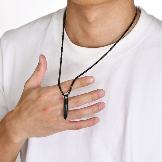 Stainless Steel Pointed 6-Side Nail Pendant