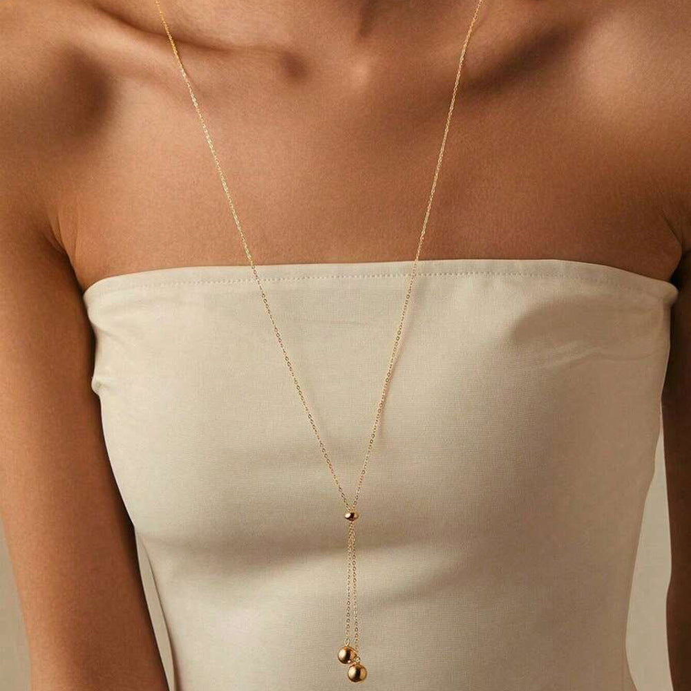 Tassel Cross-Border Stainless Steel Necklace
