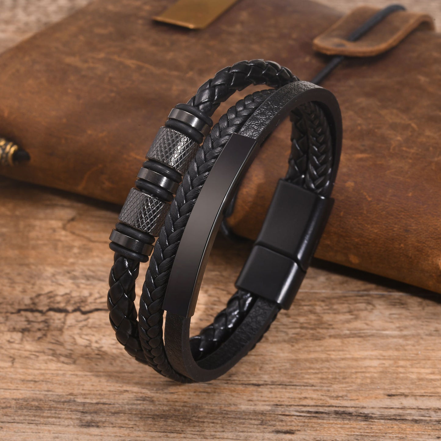 Men's Three Layer Bracelet