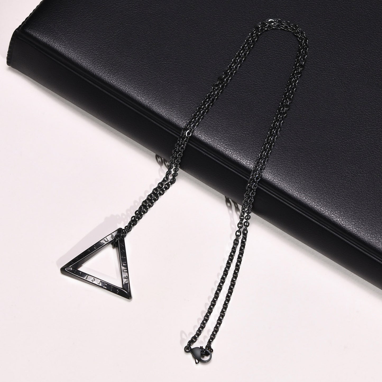 Men's Triangle Geometric Stainless Steel Pendant