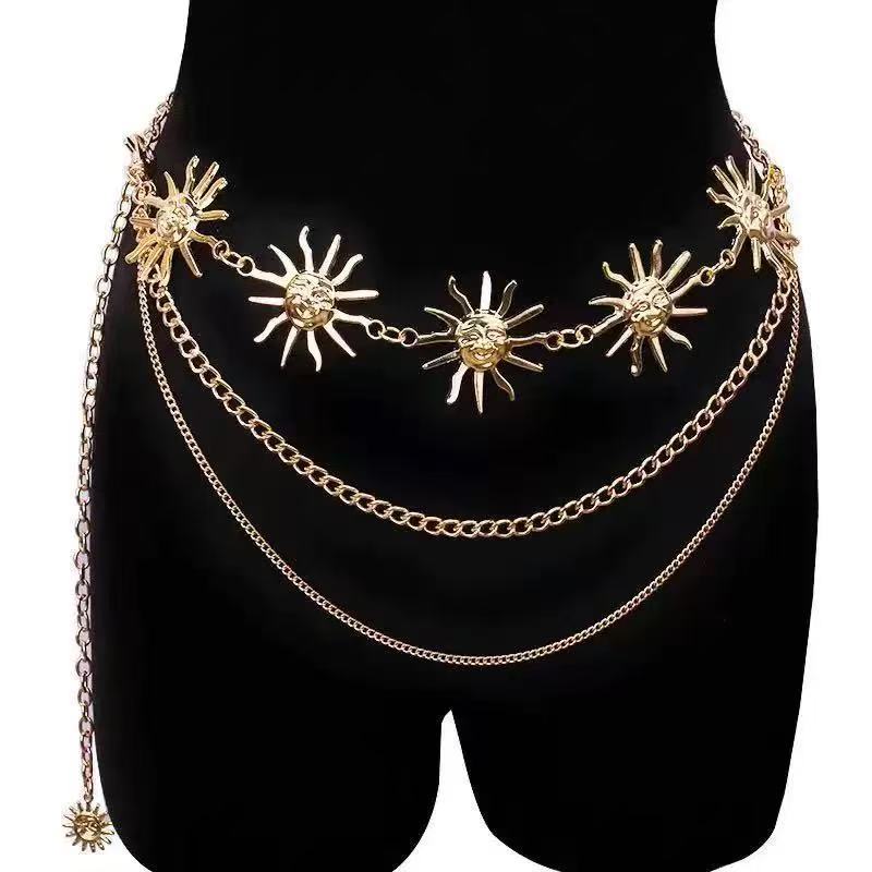 Golden Sunflower Waist Chain