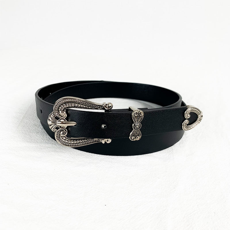 Black American Style Retro Belt