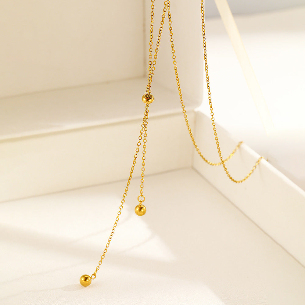 Tassel Cross-Border Stainless Steel Necklace