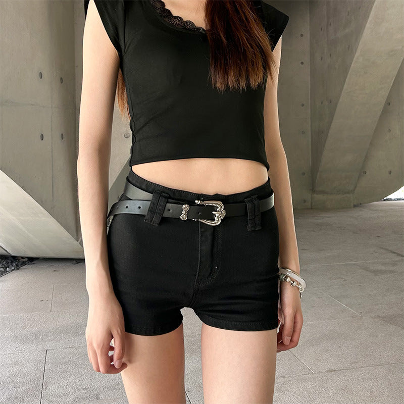 Black American Style Retro Belt