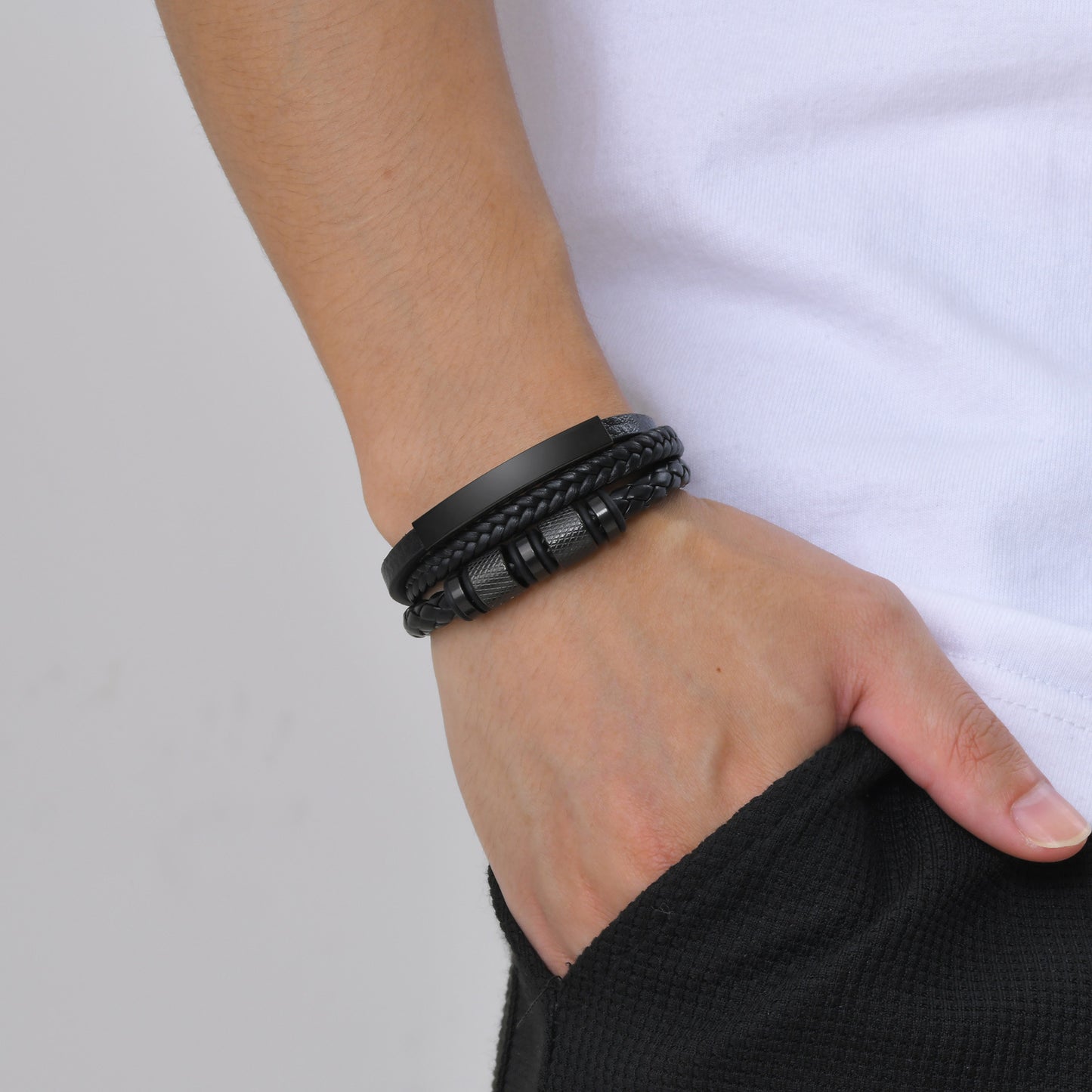 Men's Three Layer Bracelet