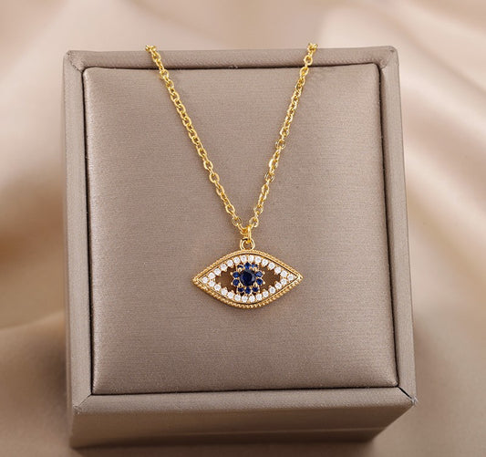 Flower Eye Necklace