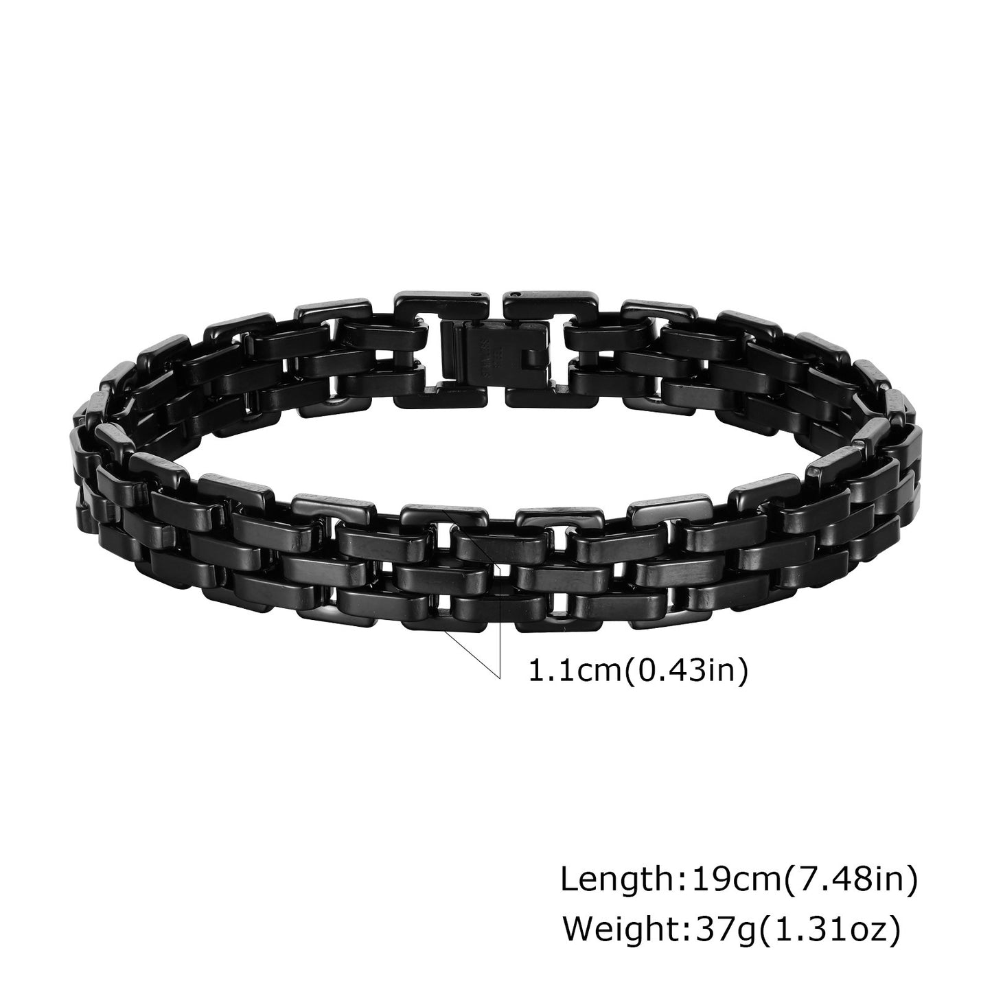 Men's Black Strap Bracelet