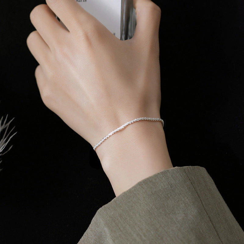 Silver claw chain bracelet
