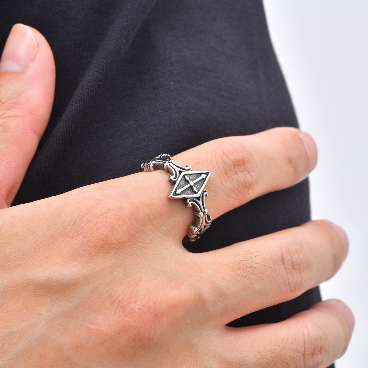 Vibrant Stainless Steel Ring