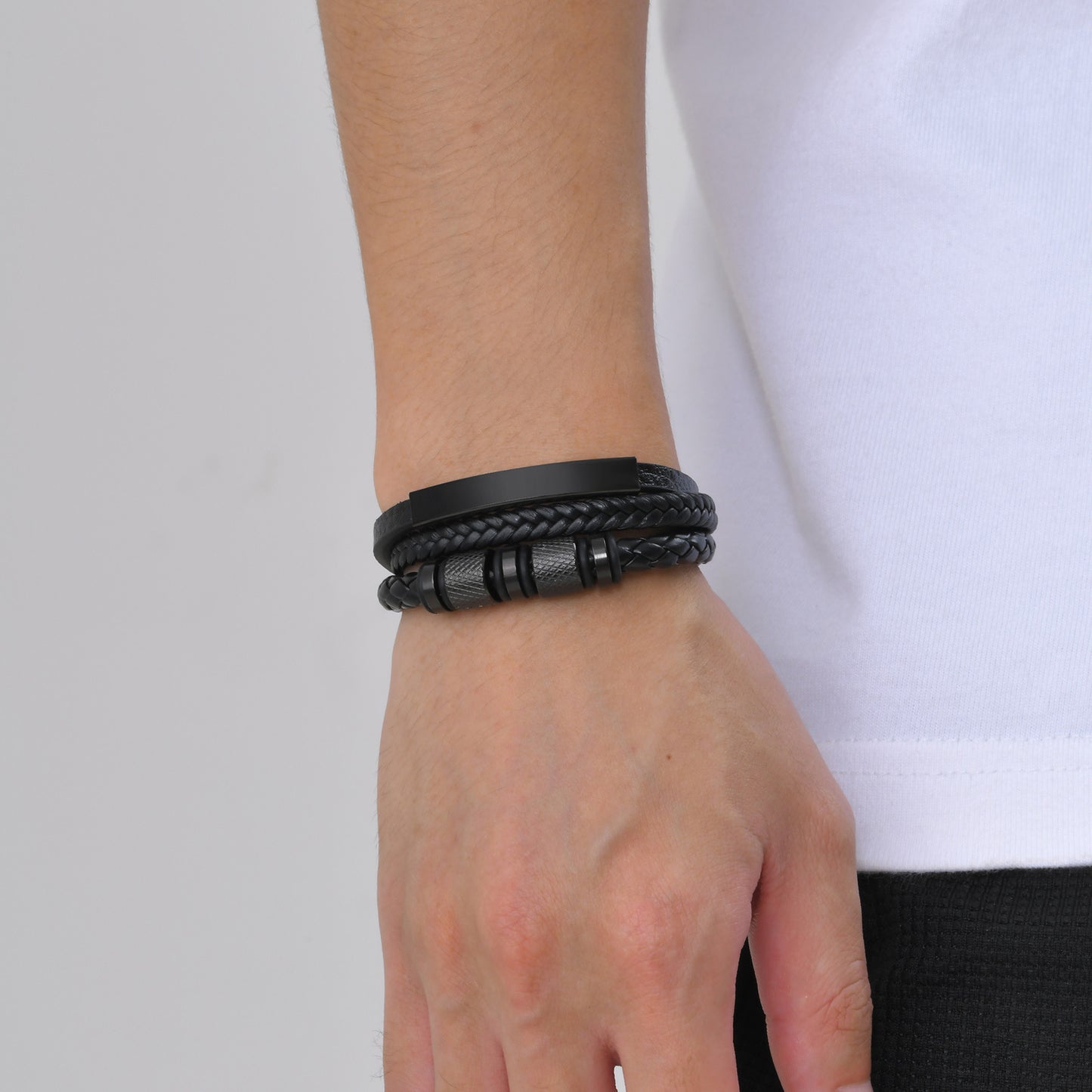 Men's Three Layer Bracelet