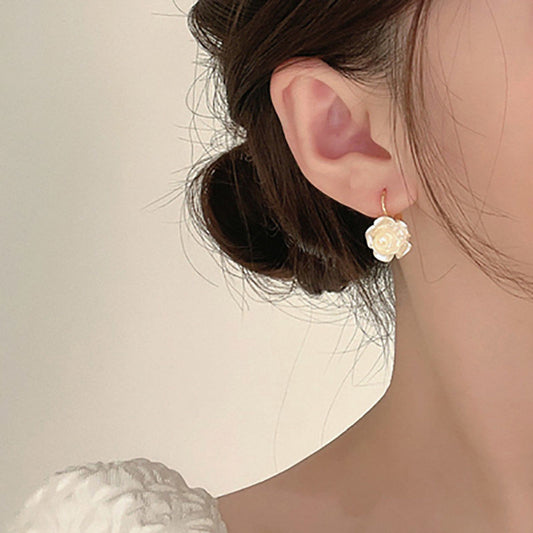 Camellia earrings