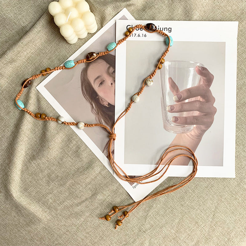 Hand-Woven Beaded Waist Chain