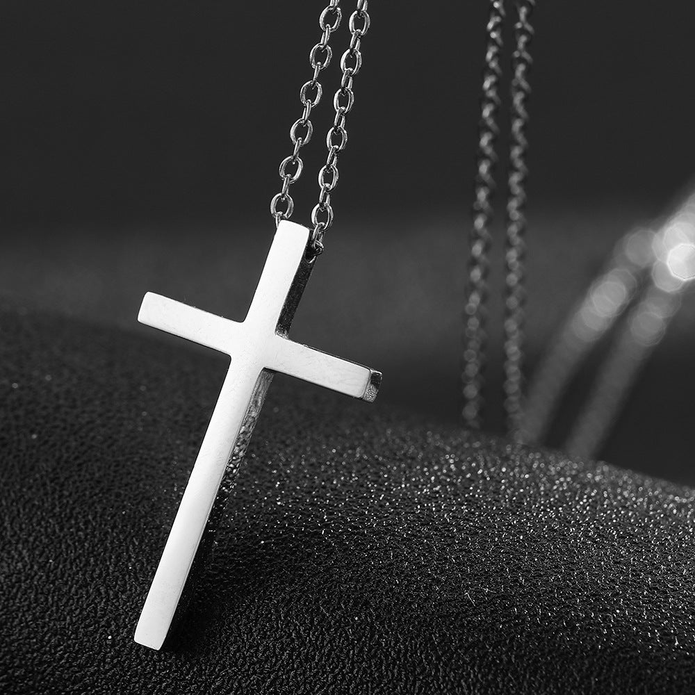 Men's Stainless Steel Cross Pendant