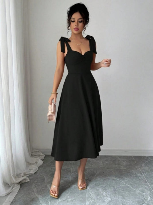 New Elegant  Strap Dress Long Gown