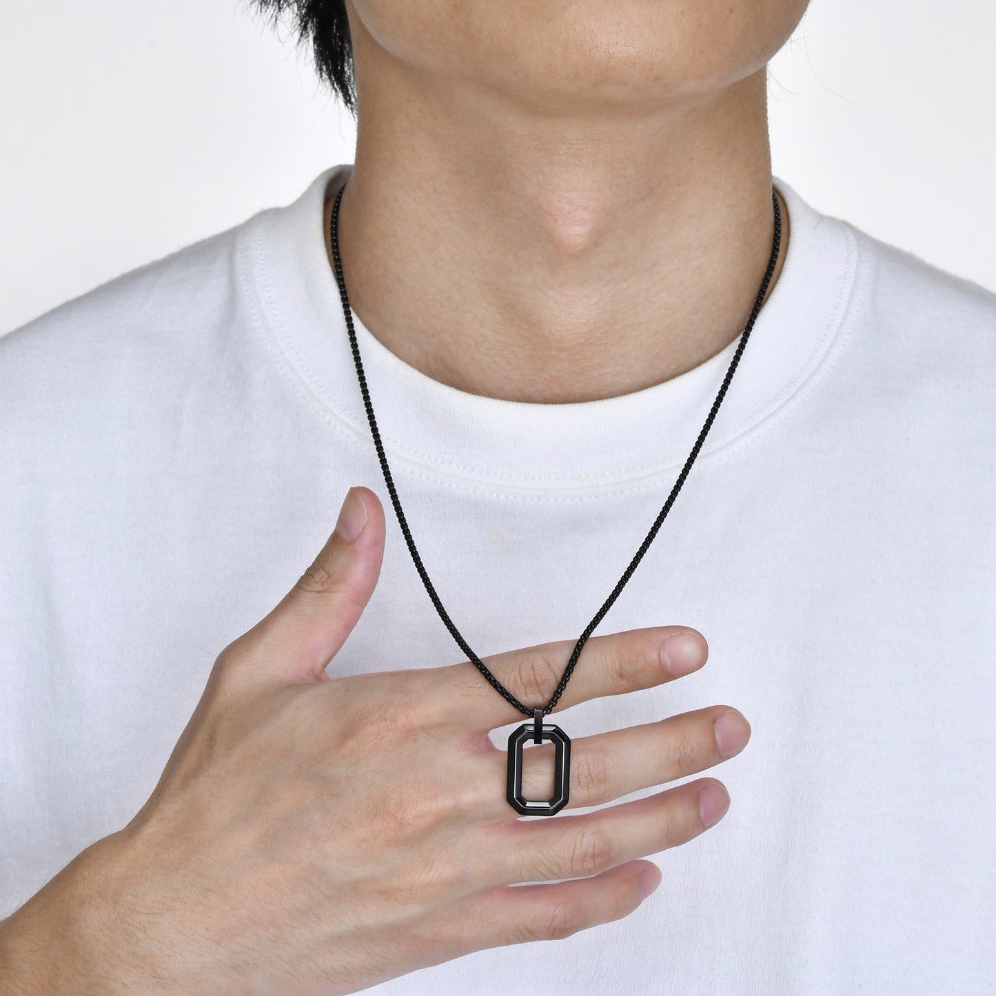 Men's Geometric Stainless Steel Pendant
