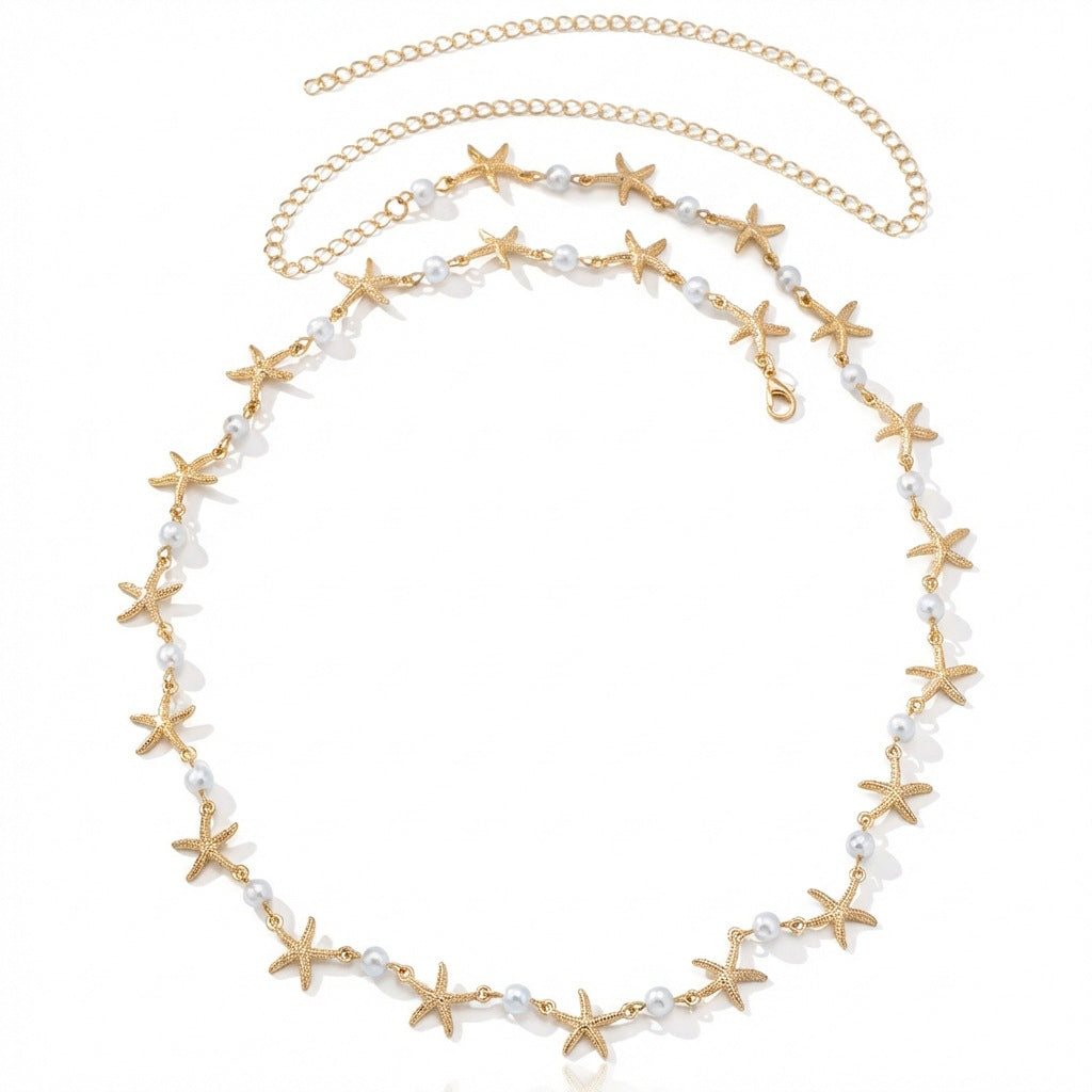 Pearl Starfish Waist Chain
