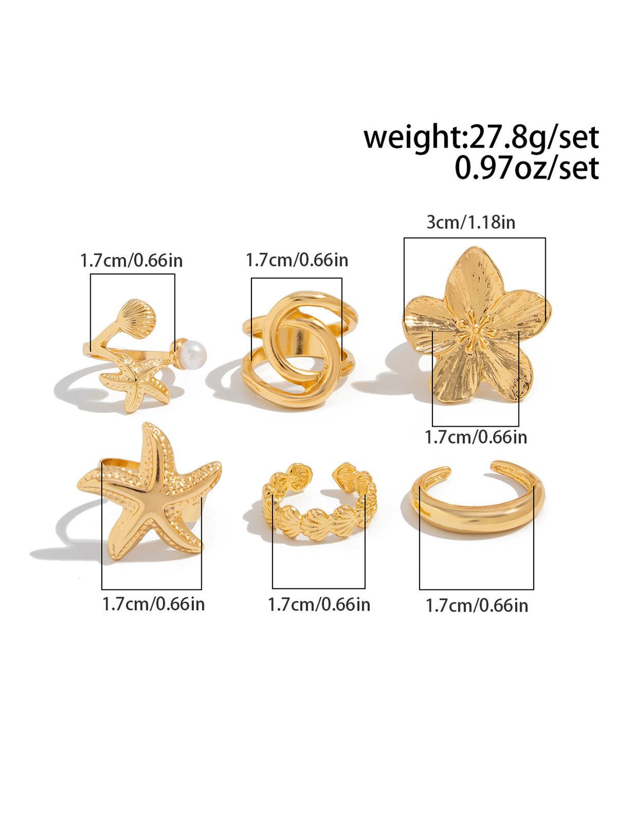 Beach Ring 6pcs Set