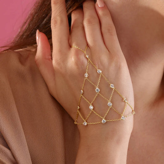 Rhinestone Hand chain