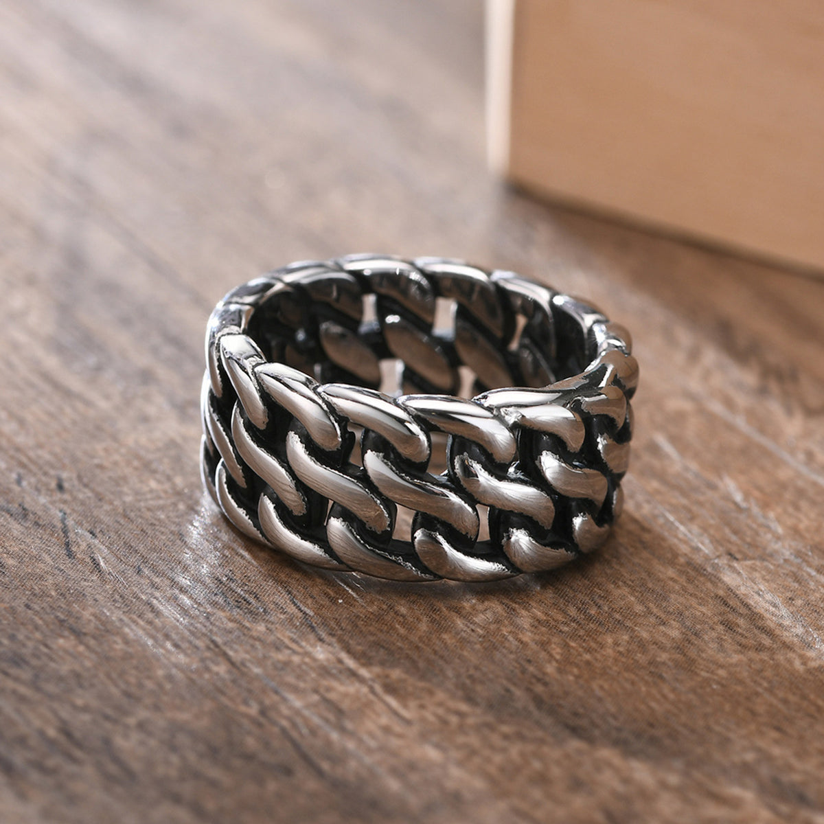 Titanium Steel Wide Chain Ring