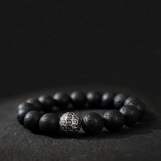 Men's Volcanic Stone Bracelet