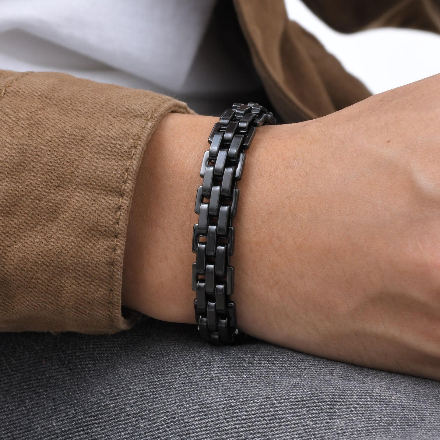 Men's Black Strap Bracelet