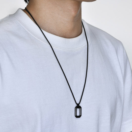 Men's Geometric Stainless Steel Pendant