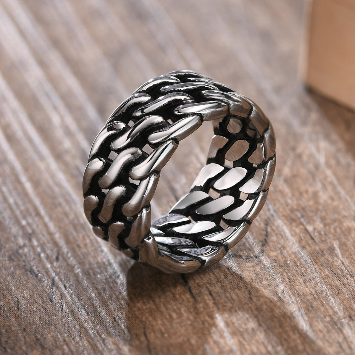 Titanium Steel Wide Chain Ring