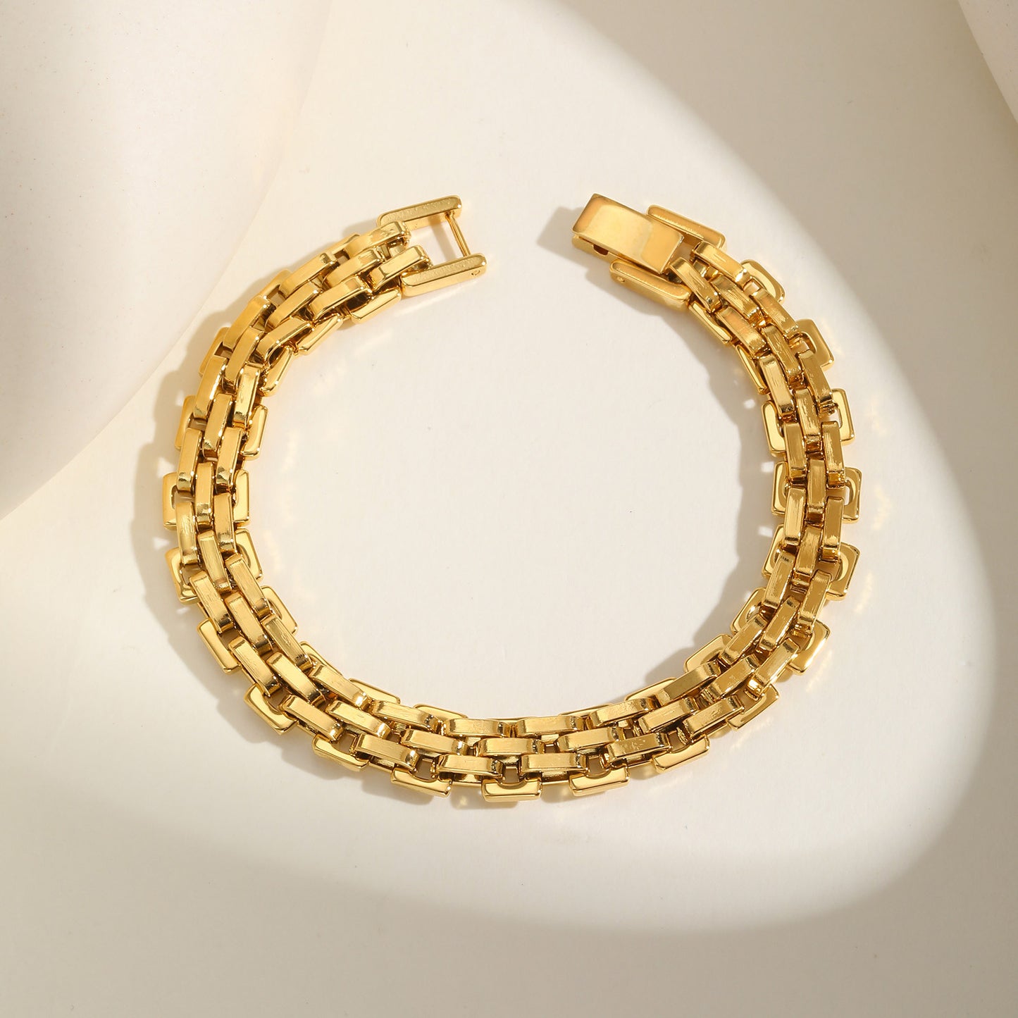 Men's Gold Strap Bracelet