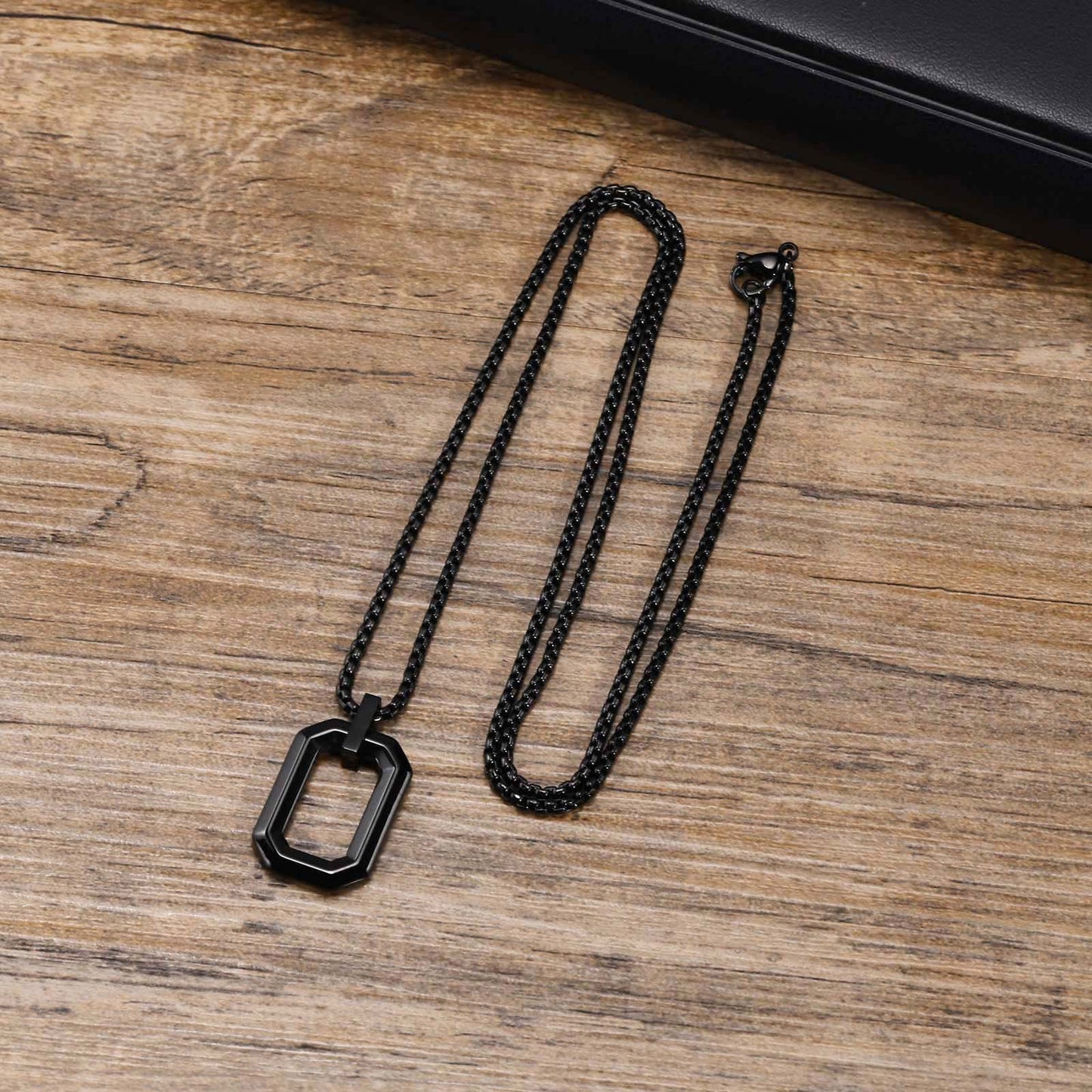 Men's Geometric Stainless Steel Pendant
