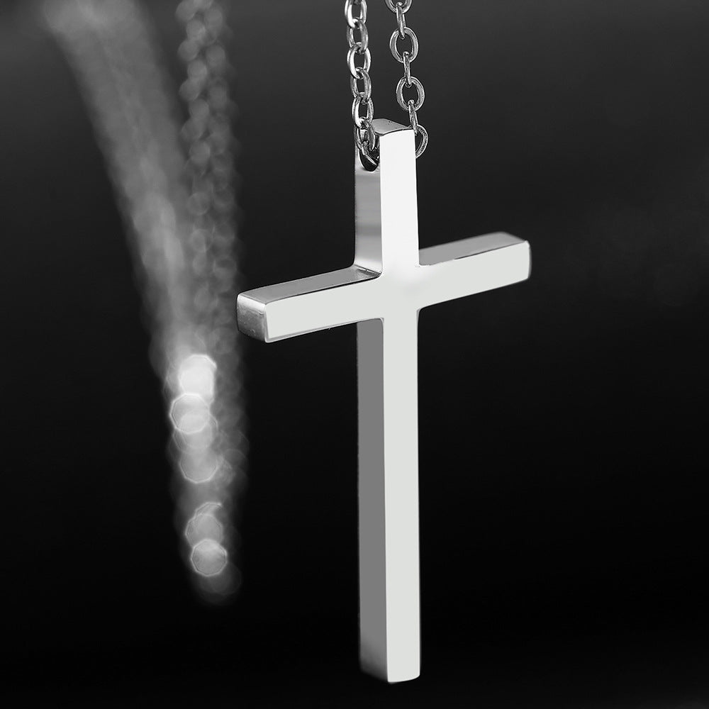Men's Stainless Steel Cross Pendant