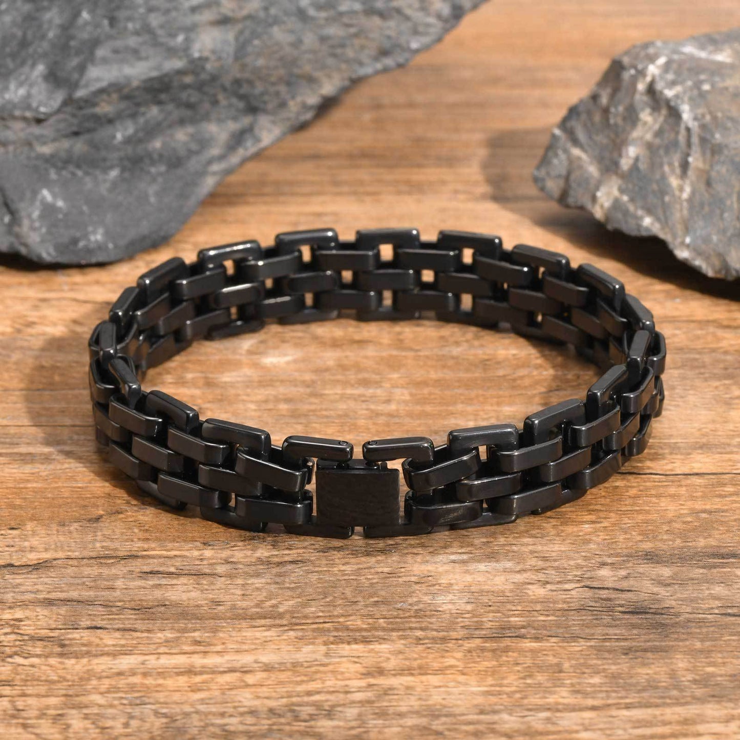 Men's Black Strap Bracelet