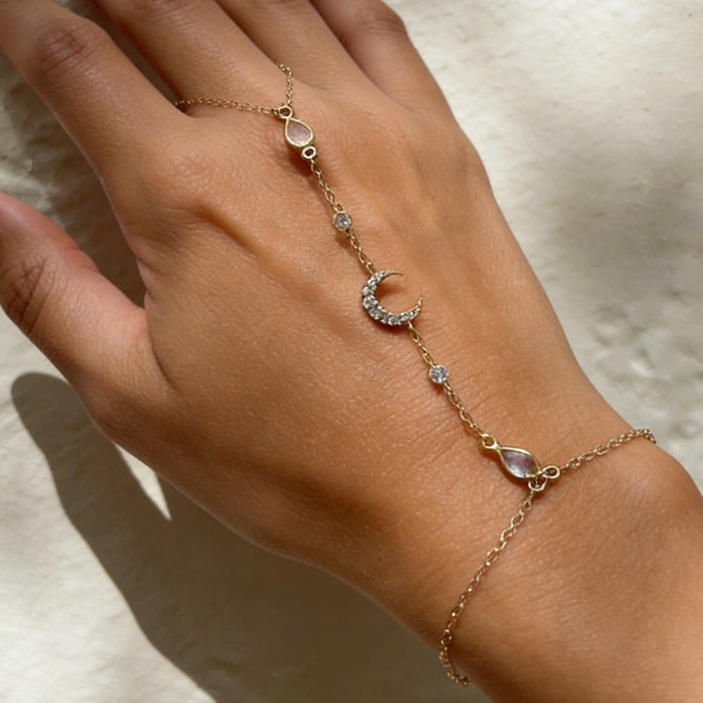 Moon Diamond Hand chain