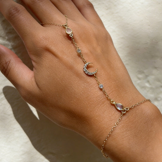 Moon Diamond Hand chain