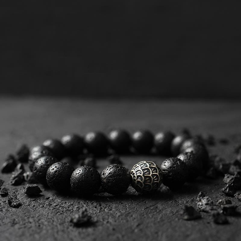 Men's Volcanic Stone Bracelet