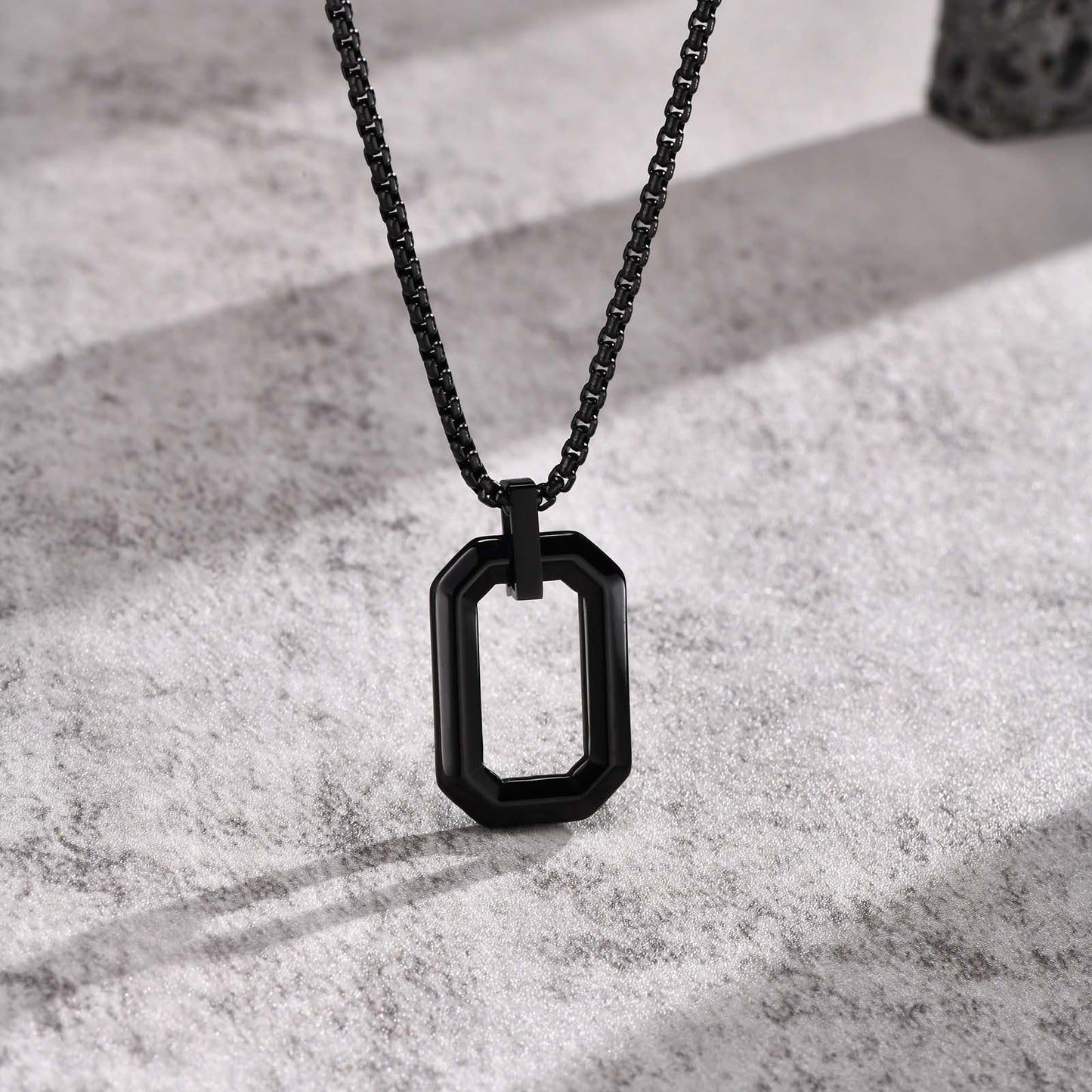 Men's Geometric Stainless Steel Pendant